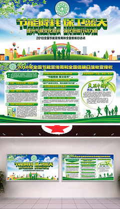 工厂环保宣传栏专题模板-工厂环保宣传栏